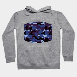 Deep Blue Camo Hoodie